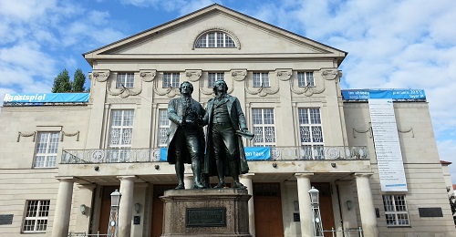 Goethe Schiller Denkmal Analyse